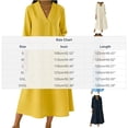 thumbnail image 3 of Womens Solid Color Maxi Dresses Casual Loose Fit V Neck 3/4 Sleeve A Line Linen Long Dress Brown, 3 of 7