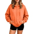 thumbnail image 2 of Women's Full Zip Up Hoodies Long Sleeve Hooded Sweatshirts Solid Color Jacket with Front Pocket, 2 of 7