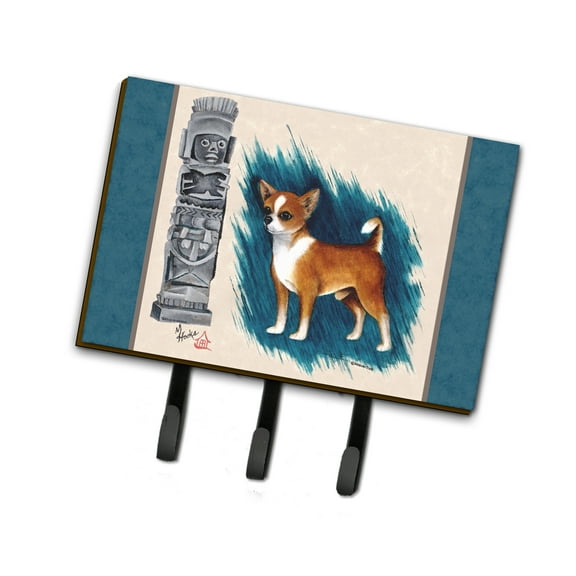 Carolines Treasures MH1011TH68 Chihuahua Totem Leash or Key Holder Triple multicolor