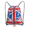 thumbnail image 2 of Retro Union-Jack Flag Drawstring Backpack Bag Water Resistant Yoga Shopping Cinch Bag Sackpack For Men Women, 2 of 7
