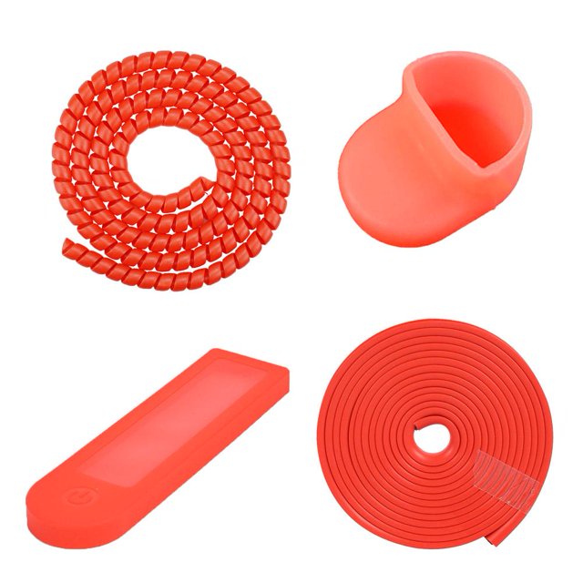 parachoques plegable Protector de tubo de tira anticolisión cubierta impermeable cubierta de gancho juego de protección Universal para patinete para Xiaomi M365 Pro Hugtrwg Para estrenar