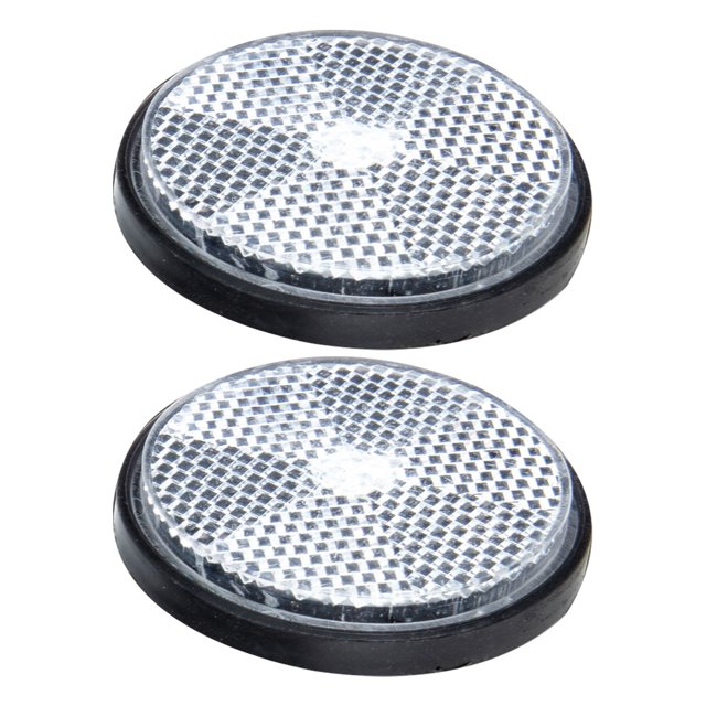 BESTYASH Black Bike Reflectors with Screw Design for Easy Installation on Most Bikes 2 Pieces Plastic