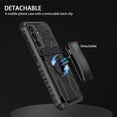thumbnail image 7 of CCSamll Case for Samsung Galaxy A24 4G with Belt Clip Holster, Heavy Duty Protection Armor Case with Kickstand Sturdy Durable Phone Cover for Samsung Galaxy A24 4G JG Black, 7 of 7