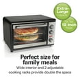 thumbnail image 4 of Hamilton Beach Countertop Toaster Oven with Convection & Rotisserie, Extra Large Capacity, Black, 4 of 9
