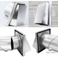 thumbnail image 4 of Rejilla de ventilación cuadrada SSuperp de acero inoxidable 100 mm con cubierta de válvula de retención, 4 of 5