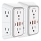 thumbnail image 2 of Multicontacto de Pared VentDepot MXELW-002 2 Piezas Blanco, 2 of 5