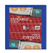 Pen+Gear 3-Ring Durable View Binder, 1.5" Slanted D-Rings, Blue