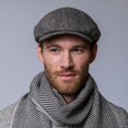 thumbnail image 2 of Irish Tweed Trinity Flat Cap, Light Gray, Medium, 2 of 6