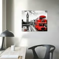 thumbnail image 3 of COMIO  Black and White Wall Art Canvas Print Paris Eiffel Tower City Picture Red Rose Girl Silhouette Pictures Decor Living Room Bedroom, 3 of 4
