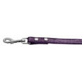 thumbnail image 2 of 3/8" (10mm) Faux Croc Two Tier Collars Purple 3/4" Leash, 2 of 2