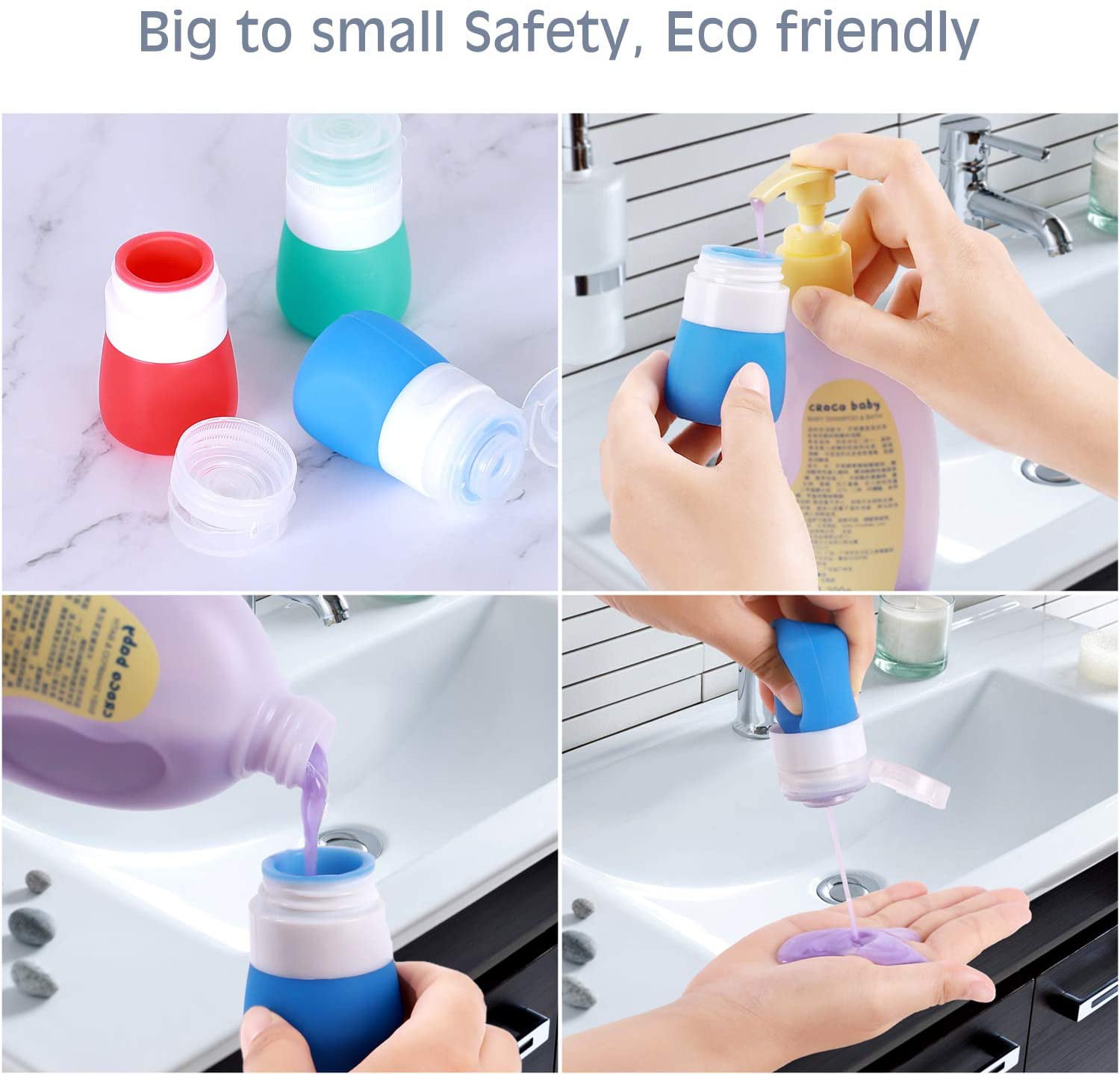 dressing-2-go leak Proof Reusable Silicone Travel Salad Dressing Container  lot o