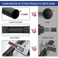 thumbnail image 7 of Shower Curtain Rod，Never Rust No Drill Non-Slip Spring Tension Shower Rod,Adjustable Tension Curtain Rod, 43-72inches 304 Stainless Steel, Black, 7 of 7