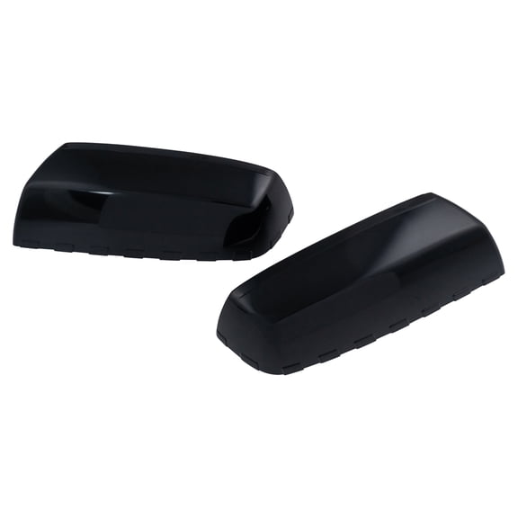 TRQ Mirror Cap Smooth Black Checkered Flag Style Pair for Chevy GMC Pickup MCA08454 Fits select: 2014-2018 CHEVROLET SILVERADO, 2014-2018 GMC SIERRA