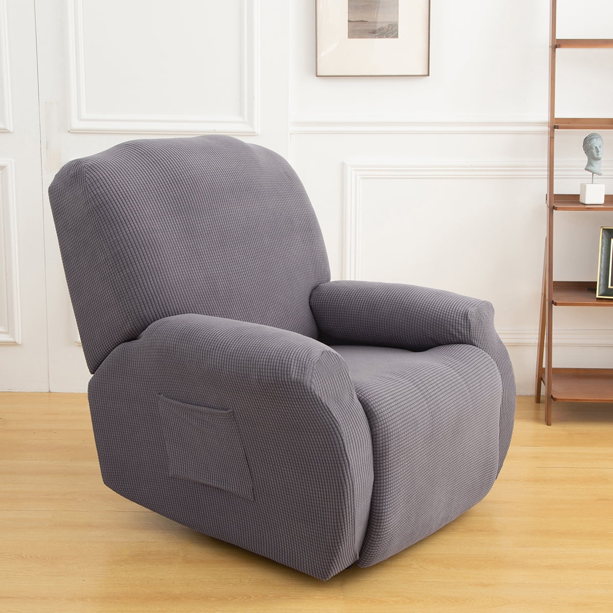 DONGPAI Recliner Covers Stretch Recliner Chair Covers 4 Pieces with