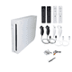 thumbnail image 1 of Nintendo Wii Console White with 4 White & Black RetroFam Remotes + Nunchucks - Multiplayer Motion Gaming System (Refurbished), 1 of 5