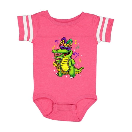 

Inktastic Mardi Gras Party Alligator Gift Baby Boy or Baby Girl Bodysuit