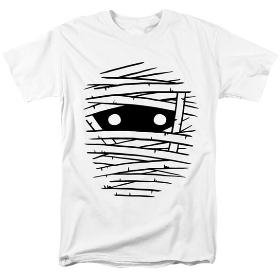 Popfunk Halloween Mummy Costume Unisex Adult T Shirt, White, 4X-Large