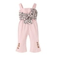 thumbnail image 1 of xiaxaixu Baby Girls Jumpsuit Leopard Printed Pattern Sleeveless One-piece, 1 of 9