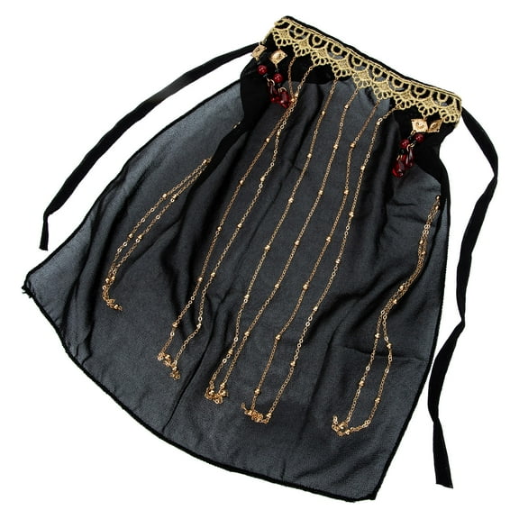 KAKOWELY 1Pcs Vintage Drape Veil for Women Bridal Face Cover with Sun Protection 8.7x10.6in