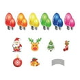 thumbnail image 1 of Christmas Bulbs Reflective Fridge Magnets Decals Set For  Holiday Birthday Cars Mailbox, 1 of 10