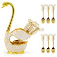 thumbnail image 3 of Tableware Set,Swan Base Creative Tableware European Fruit Fork Dessert Small Spoon Cute Coffee Spoon Combination, 3 of 6