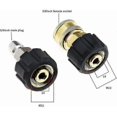 thumbnail image 4 of Piece Pressure Washer Hose Adapter Female To 3/8 Male Quick Release Fitting And 3/8 Female Quick Release Fitting To M22 14mm Female, 4 of 5