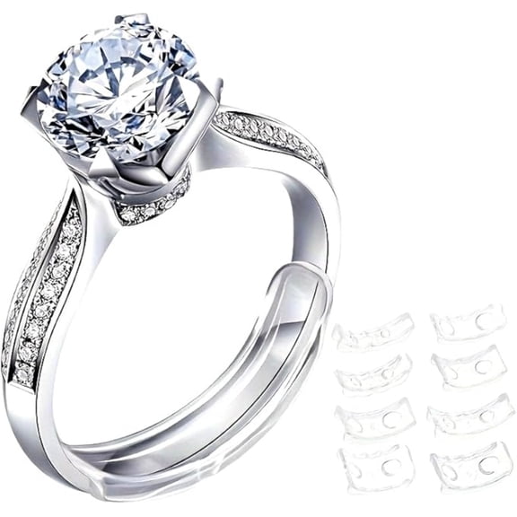 Premium Invisible Ring Sizers & Size Adjusters Set - 2 Practical Styles (Insert & Spiral), Perfect Ring Guards for Loose Rings, Fits All Ring Types