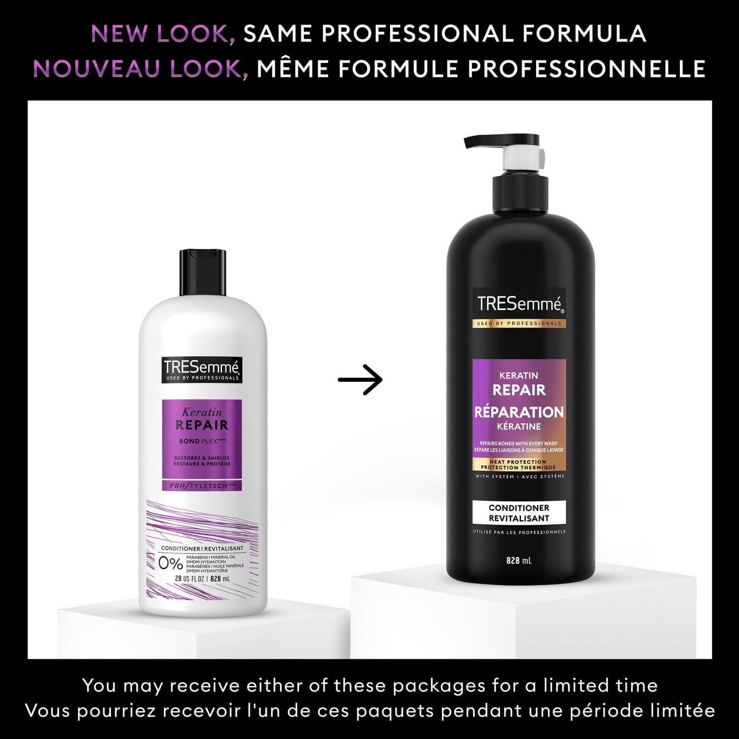 Revitalisant TRESemmé Keratin Repair Bond Plex Revitalisant 828 ml