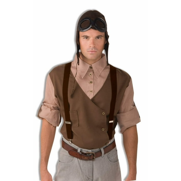 STEAMPUNK SUSPENDERS-DK BROWN