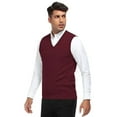 thumbnail image 5 of HAOMEILI Men's Sleeveless V Neck Pullover Sweater Slim Fit Casual Solid Sweater Vest, 5 of 6