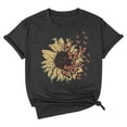 thumbnail image 3 of Graphic Tees for Women T-Shirts Summer Casual Printed Short Sleeve Crew Neck Tee for Women Design-Forward Everyday Wear Gray M, 3 of 3