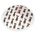 thumbnail image 2 of Christmas Tree Skirt, Bone Dog Puppy Christmas Tree Decorations Indoor, Tree Skirts Mat With Tassel Trim for Halloween New Year Holiday Christmas Party Decor 30 Inches, 2 of 7