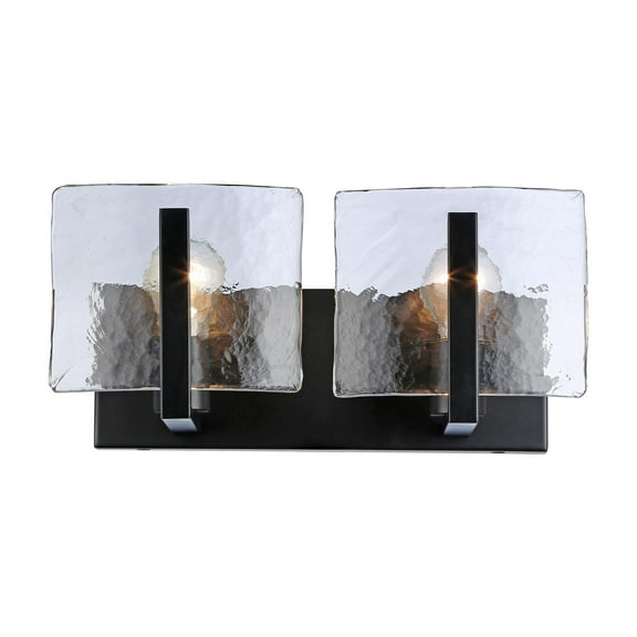 Golden Lighting Aenon 2-light Vanity in Matte Black