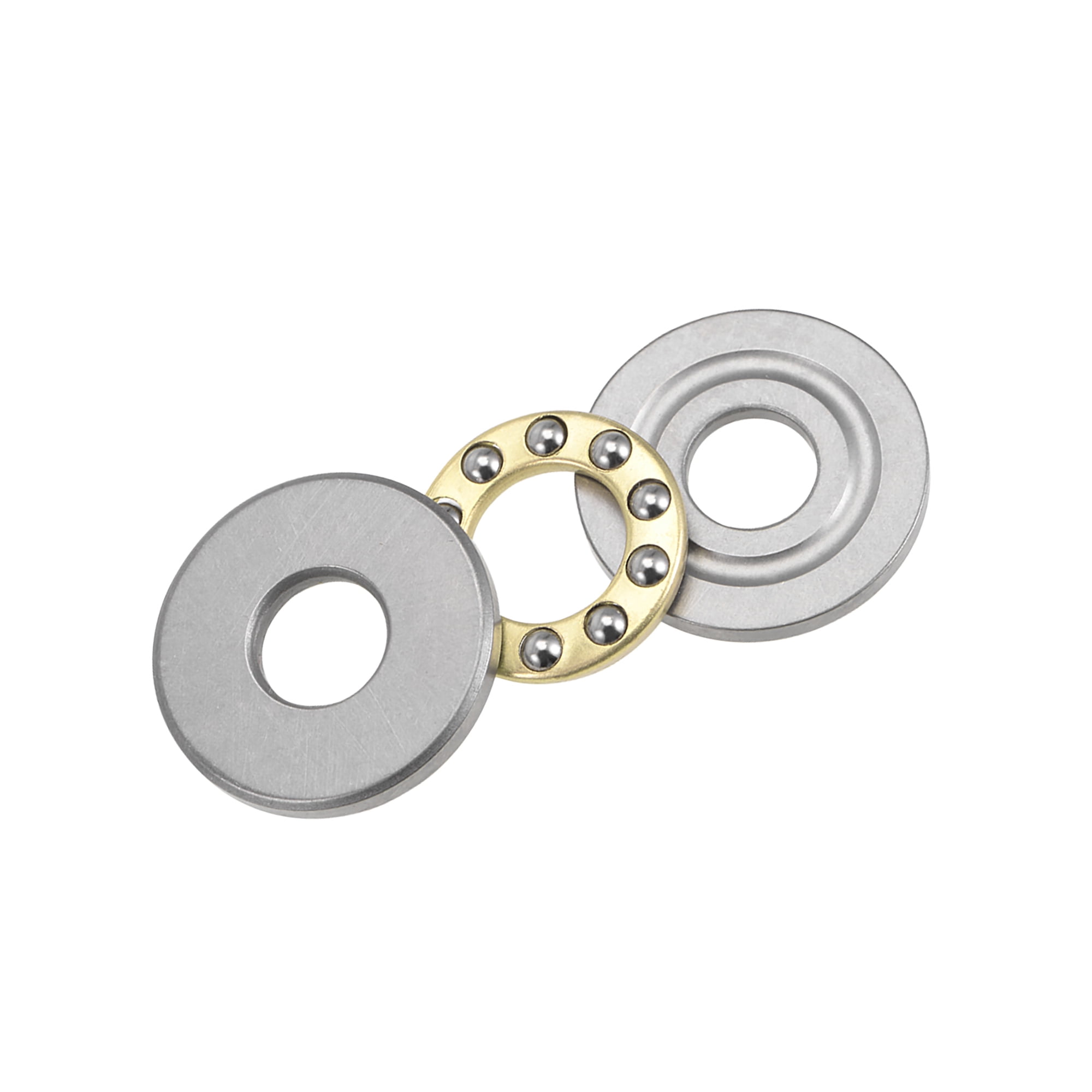 Lot De 4 Roulements à Billes De Butée Miniatures F6-14M – 6x14x5 Mm, Acier Chromé Avec Rondelles