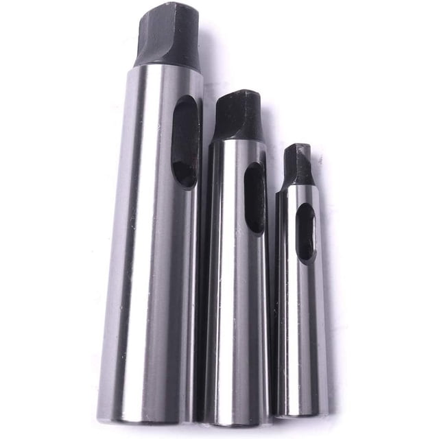 Adaptador reductor de manguito de broca Morse para tornos de fresado (MT1 a MT2, MT3 a MT2, MT3 a MT4.3 piezas)