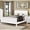 White, variant on Wood Composition - Nickel Drop Handles - Bedroom Arranging - Captivating Nightstand