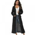 thumbnail image 3 of Womens Casual Long Sleeve Split Open Cardigan Knit Long Cardigan Sweater Coat with Pockets Outwear Tops, 3 of 9