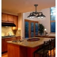 thumbnail image 3 of Westinghouse 6343300 Iron Hill Four-Light Indoor Convertible Chandelier/Semi-Flush Ceiling Fixture, Oil Rubbed Bronze Finish with Highlights, 3 of 5