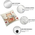 thumbnail image 4 of COMIO  2 Pcs Cat Throw Pillow Covers Cat Lover Gifts for Women Men Cute Cat Pillow Case Funny Cat Gifts for Cat Lover Pet Lover Room Couch Bed Sofa Home Decor, 4 of 6