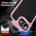 thumbnail image 4 of Nalacover iPhone 8 Plus / 7 Plus Case, Heavy Duty 3 in 1 Rugged Shockproof Rugged Silicone Hybrid Hard PC Soft TPU Bumper Camera Raised Drop Protective Girls Women Boy Men Phone Covers, Pink, 4 of 8