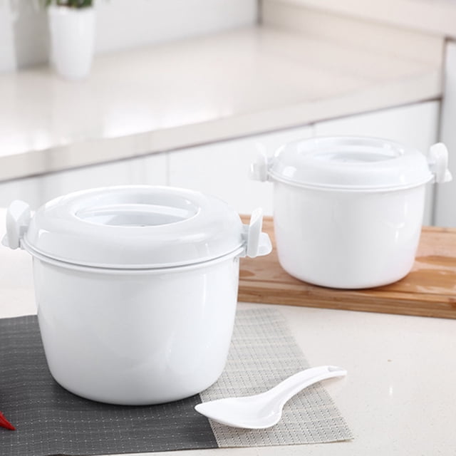 YAOMOBB Cuiseur à Riz Cuiseur Vapeur Grande Capacité Marmite Vapeur pour Riz Bonne Isolation avec Poignée Ergonomique et Conception à Boucle Cuiseur à Riz Multifonction pour Micro-Ondes Cuiseur Vapeur pour Riz
