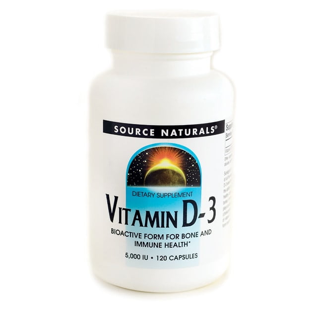 Source Naturals - Vitamin D3 5000 IU - 120 Capsules