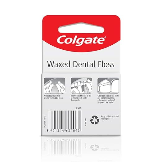 Colgate Total Waxed Dental Floss - 50 m
