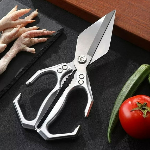 Multifunctional Heavy-Duty Kitchen Shears,Stainless Steel Scissors All Purpose for Food,Dishwasher Safe Poultry Scissors with Ergonomic Handle for Meat Food Chicken Seafood Bone Cutting