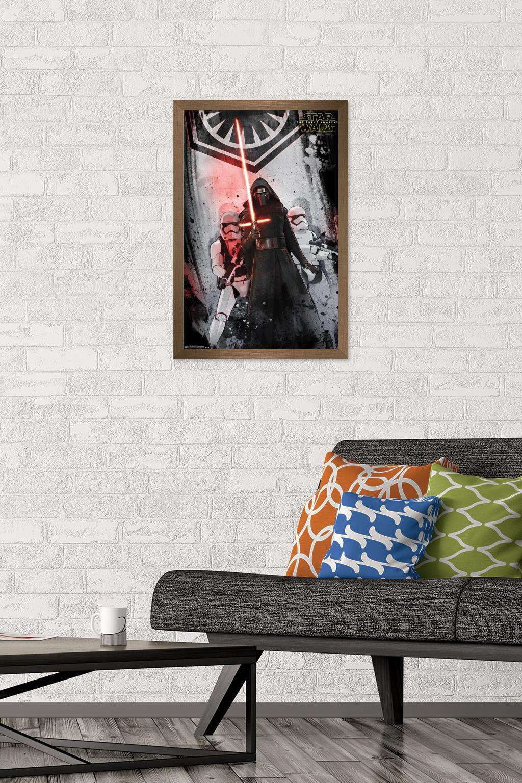 Star Wars: The Force Awakens - First Order Wall Poster, 14.725" x 22.375", Framed