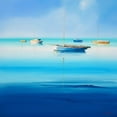 thumbnail image 3 of Penny, Craig Trewin 12x12 Black Modern Framed Museum Art Print Titled - Blue Couta, 3 of 5