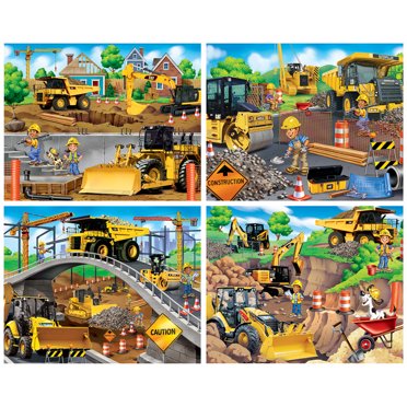 Masterpieces Kids Puzzle Set - Clifford 4-Pack 100 Piece Jigsaw Puzzles