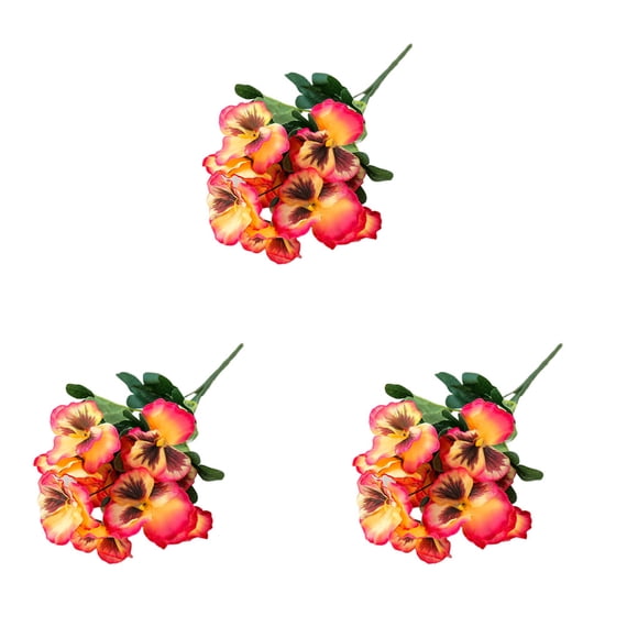 Ramo de Plantas Artificiales Cateissary 3 uds Flores de Seda
