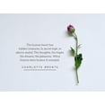 thumbnail image 4 of ArtsyQuotes 24x19 Black Modern Wood Framed Wall Art Titled - Charlotte Bronte Quote: The Human Heart, 4 of 6