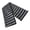 Black and gray strip, variant on Cotton Stripe Long Scarf Photography Narrow Scarf Neckwrap Casual Wear Neckwrap